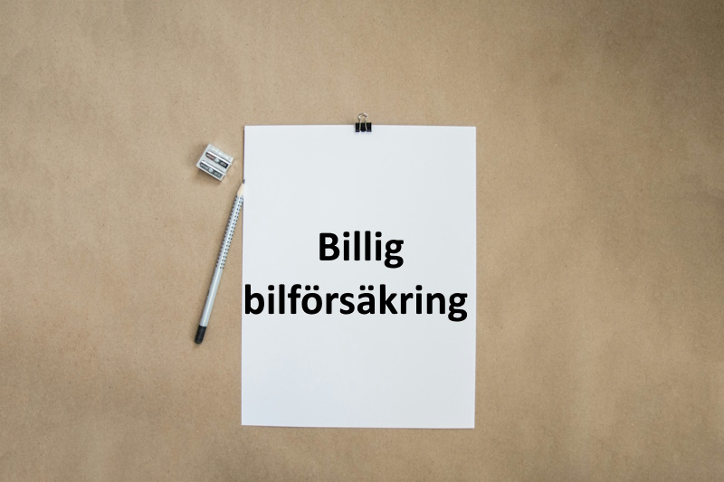 Jämför bilförsäkring